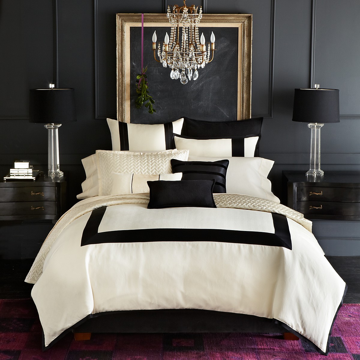 Black And White For Modern Bedroom Design Idea Design On Vine